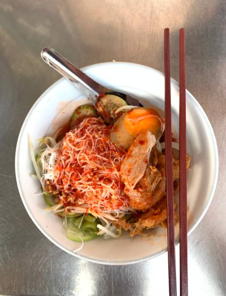 istock White noodles with red sauce 1457613336