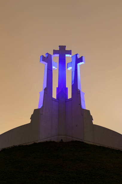 istock View of the Three Crosses monument over looking Vilnius 1457620558