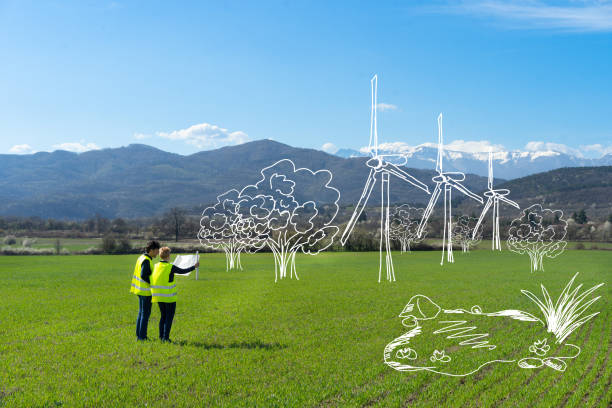 istock Pencil drawing imposed onto a mountain landscape 1457623816
