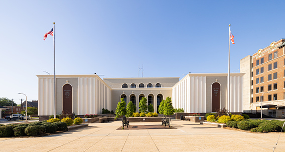 Albany, Georgia, USA - April 19, 2022: The Albany Dougherty Judicial Building