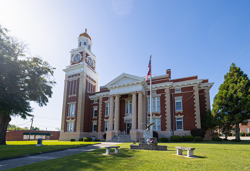 Ashburn, Georgia, USA - April 19, 2022: The Turner County Courthouse