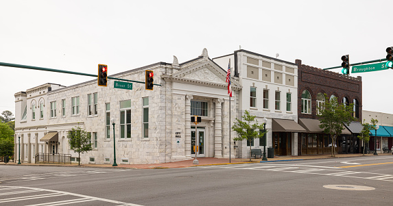 Bainbridge,. Georgia, USA - April 16, 2022: The Bainbridge City Hall
