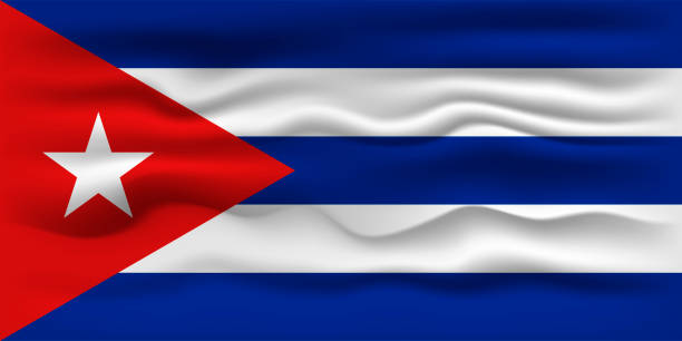 istock Waving flag of the country Cuba. Vector illustration. 1457642272