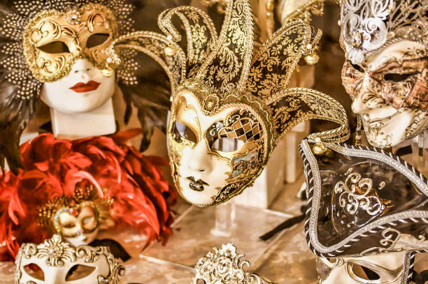 istock Venice carnival mask , during carnival in venice, italy 1457643953