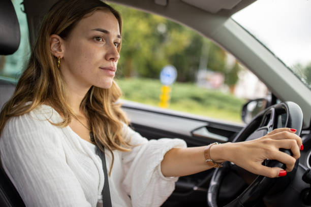 istock Beautiful woman driver 1457644752