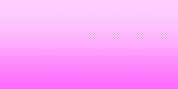 Modern and trendy background. Halftone design with a lot of dots and beautiful color gradient. This illustration can be used for your design, with space for your text (colors used: White, Pink, Purple). Vector Illustration (EPS file, well layered and grouped), wide format (2:1). Easy to edit, manipulate, resize or colorize. Vector and Jpeg file of different sizes.