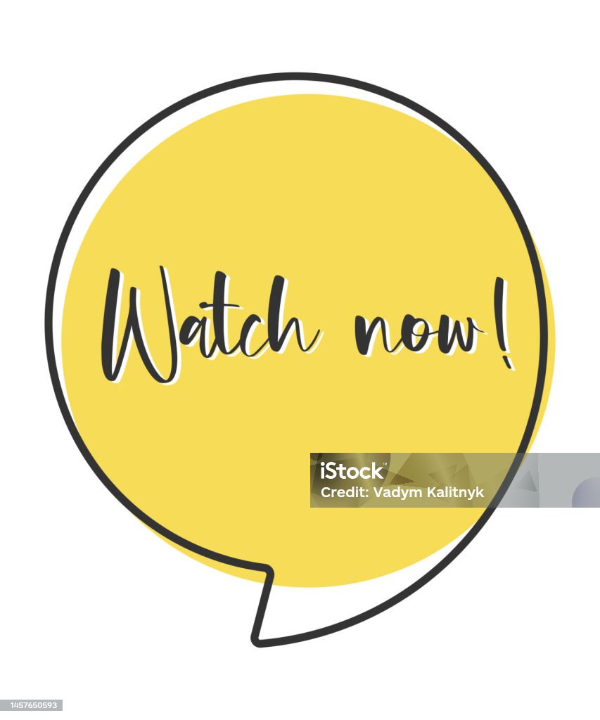Now Dialog Watch Now Comic Speech Bubble In Pop Art Style Comic Speech Dialog ...
