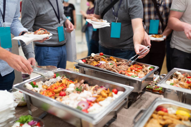 istock Food Buffet Catering Dining Eating Party Sharing Concept. 1457654772