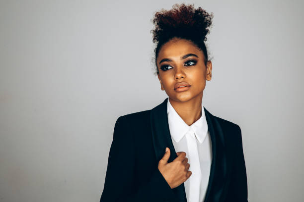 Beautiful business afro woman