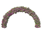 istock 3D render flower garden arches on white background 1457663848