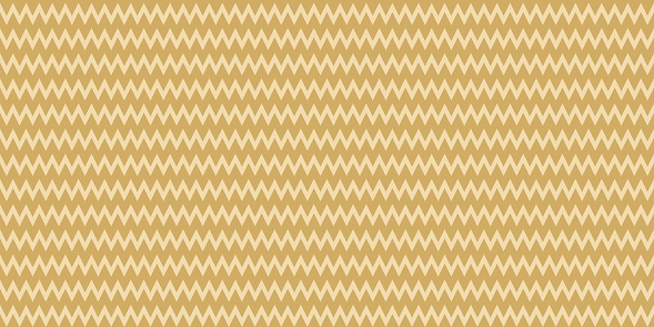 Gold zigzag seamless pattern. Geometric zigzag chevron lines texture. Seamless vector illustration.