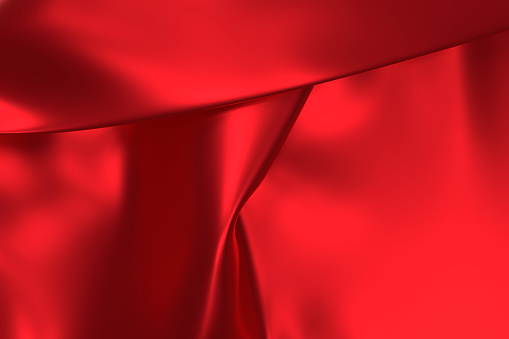 Full Frame Red Satin Background