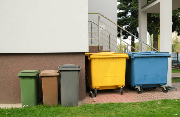 istock Garbage cans stand on the street 1457670710