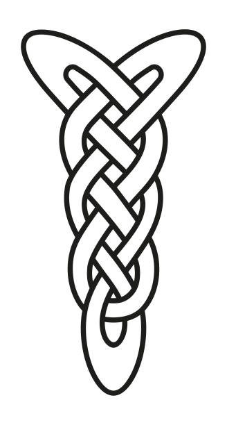 illustrations, cliparts, dessins animés et icônes de motif celtique - tied knot celtic culture seamless pattern