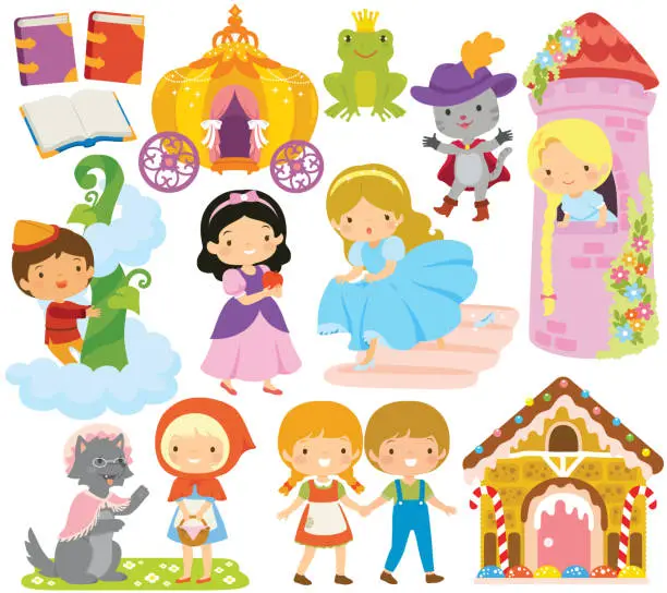 Vector illustration of Fairy Tales collection