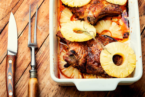 istock Roasted delicious meat in baking dish 1457677282