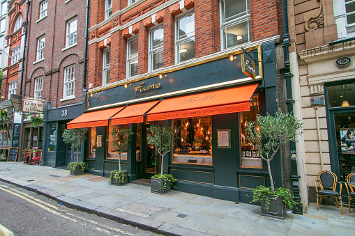 Fumo Italian Restaurant on St Martin's Lane in City of Westminster, London. It is located in Covent Garden.
