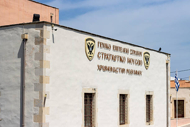 The Rethymno War Museum, located in the village of Chromonastiri, approximately 11 kilometers southeast of Rethymno, Crete, is housed in a historic building known as Villa \