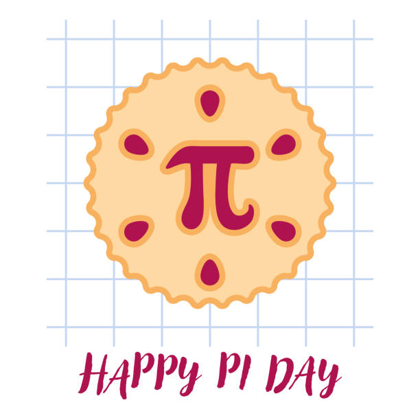 istock Happy Pi Day! Celebrate Pi Day. Mathematical constant. Pi Day Cherry Pie. Mathematical constant, irrational number, greek letter 1457690970