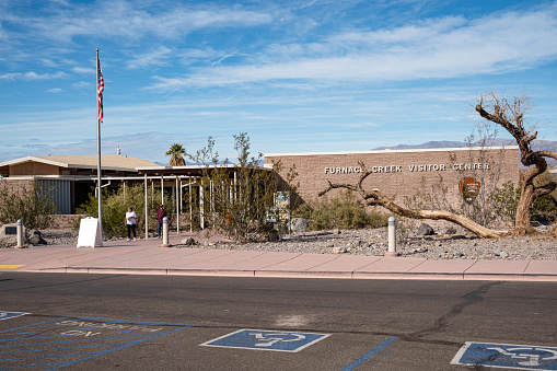 Death Valley, California, USA - November 5, 2022: Furnace Creek Visitor Center at Death Valley National Park in California