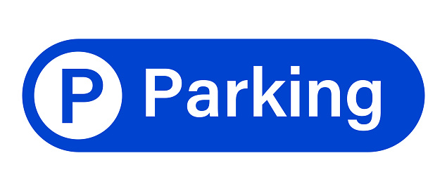 Parking logo icon. Bicycle and motorcycle parking sign. Editable vector.