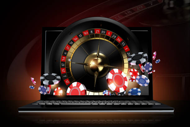 istock Online Roulette Games Conceptual 3D Illustration 1457707497