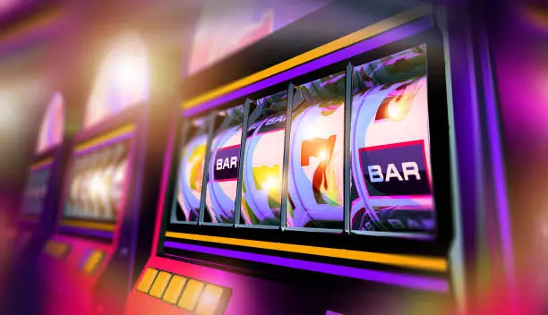 Photo of Slot Machines Casino Games Conceptual 3D Illustration