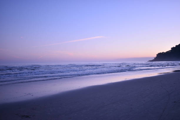 istock Ocean with a pink sky 1457710750