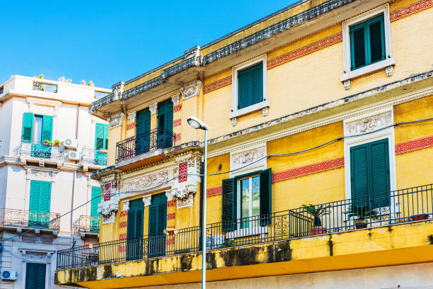 istock Antique building view in Old Town Messina, Italy 1457714363