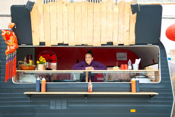 istock Chef serving thai food on the street 1457720454