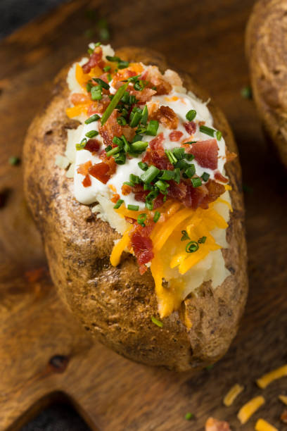 istock Homemade Loaded Baked Potatoes 1457726194