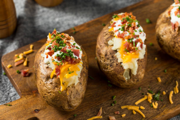 istock Homemade Loaded Baked Potatoes 1457726262