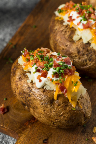 istock Homemade Loaded Baked Potatoes 1457726279