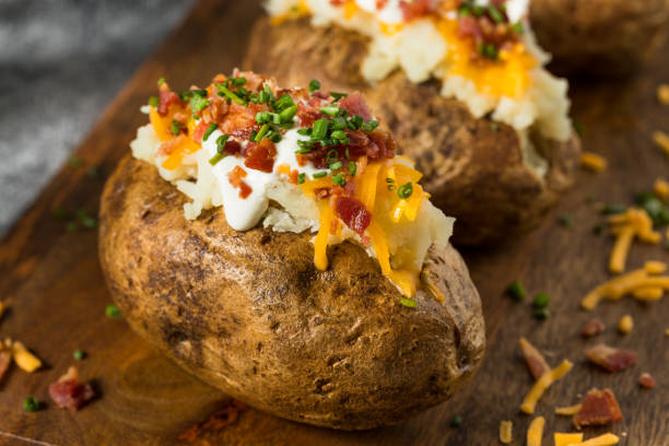 istock Homemade Loaded Baked Potatoes 1457726309