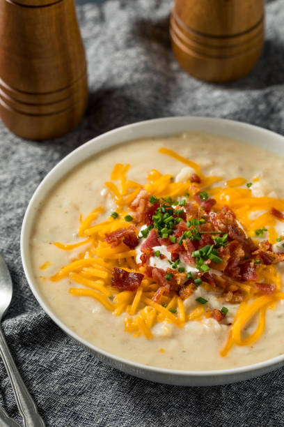 istock Savory Homemade Baked Potato Soup 1457726321
