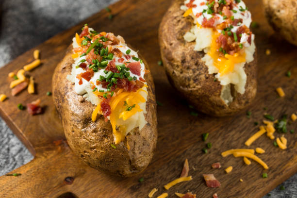 istock Homemade Loaded Baked Potatoes 1457726355