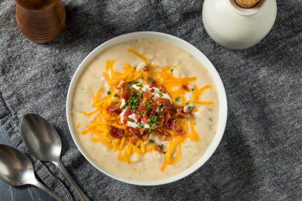 istock Savory Homemade Baked Potato Soup 1457726428
