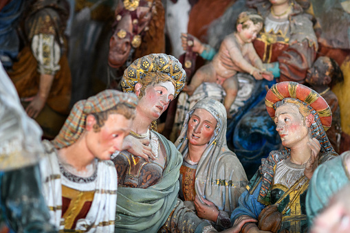 Religious art in Sacro Monte di Varallo, Italy: Statue detail