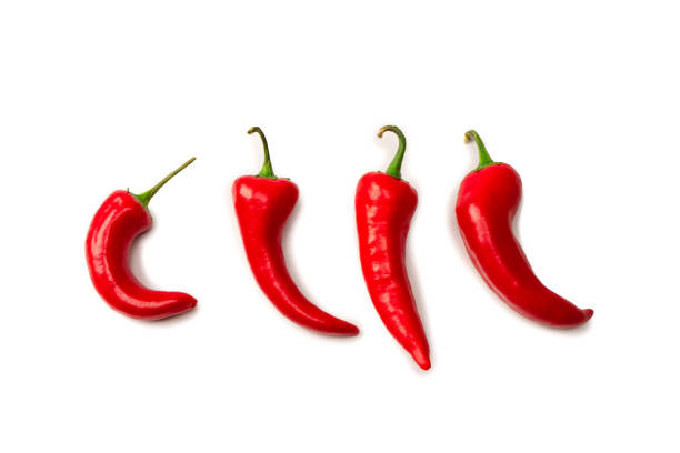 istock Red hot chili pepper isolated on a white background. 1457728658