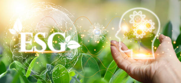istock The concept of combining artificial intelligence systems with nature and the environment 1457730418
