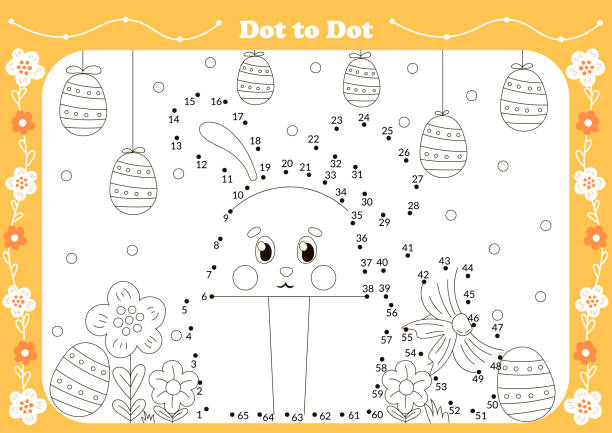 Match Dots Rabbit 90+ Connect The Dots Rabbit Stock Illustrations, Royalty-Free Vector ...