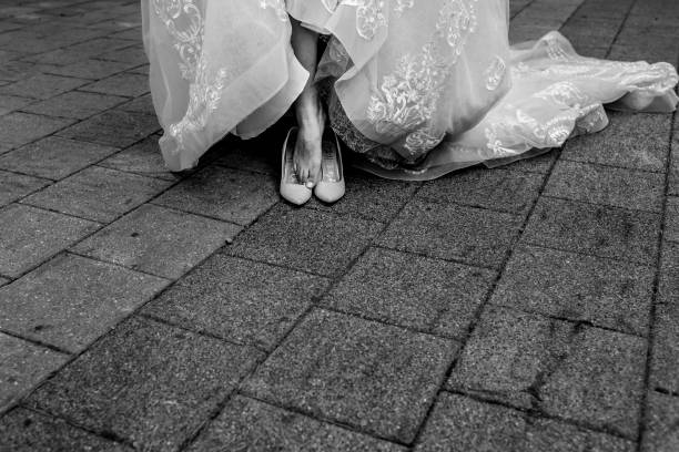istock Toes of the bride 1457738209