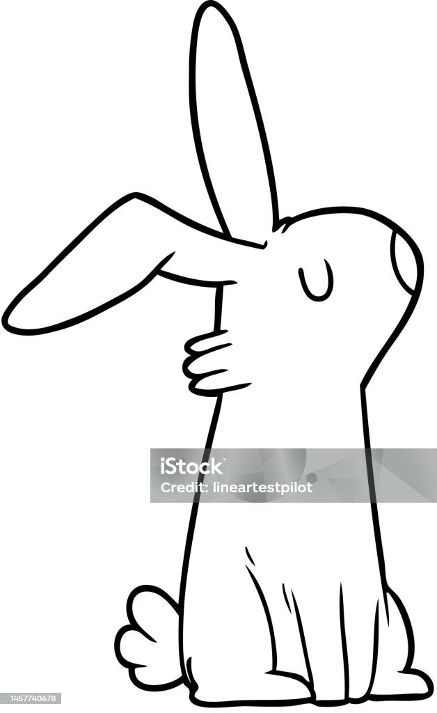 Cartoon Rabbit Stock Illustration - Download Image Now - Animal, Art ...