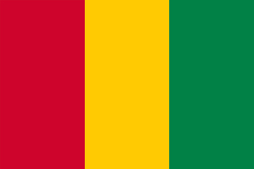 A Flag of Guinea background illustration large file
