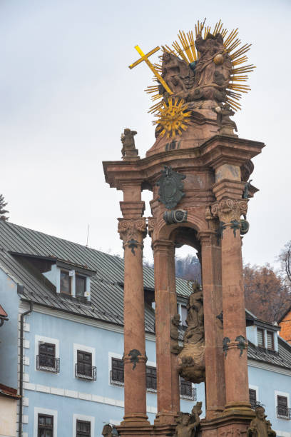 istock The historical Trinity Square with a monumental plague column. 1457745125