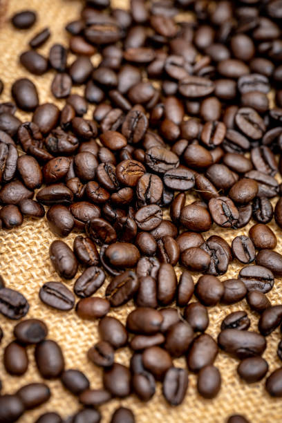 istock Still Life Photos of Coffee Beans on Burlap 1457748476