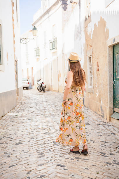 istock Tourist Woman in Old Town 1457749855