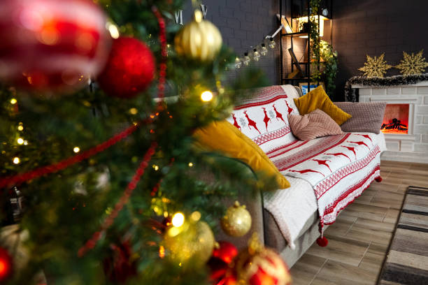 istock Christmas living room decor 1457762663