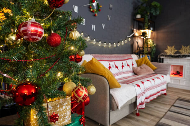 istock Christmas living room decor 1457762756