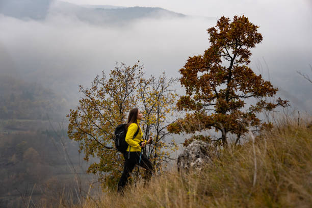 istock Woman on the mountain 1457770948